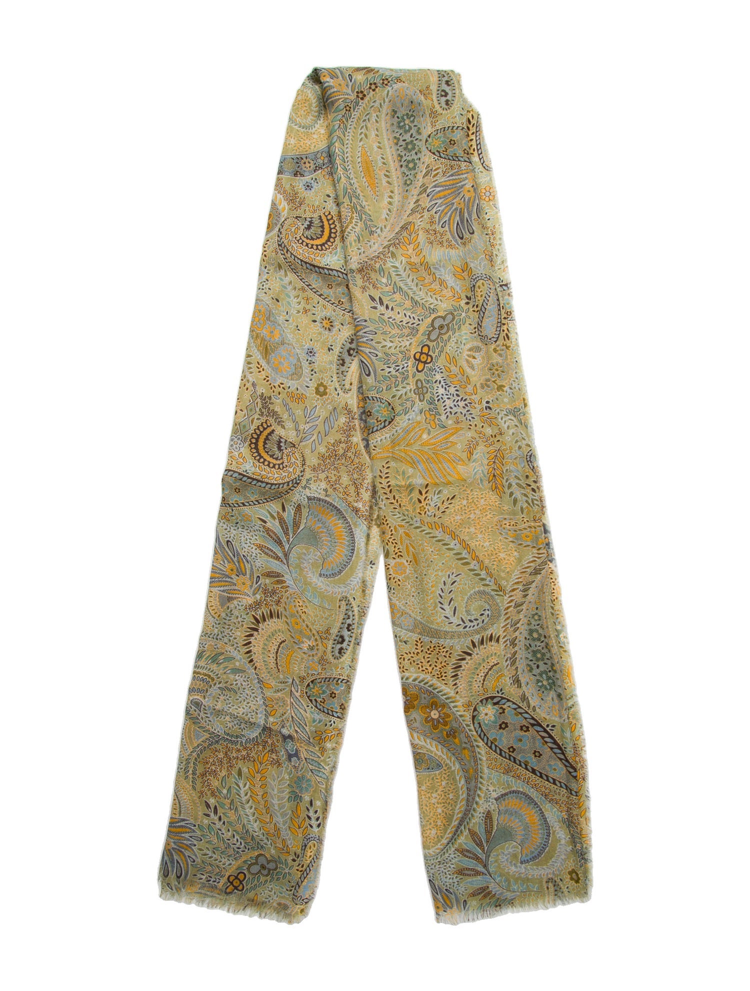 Begg & Co Cashmere Paisley Print Scarf