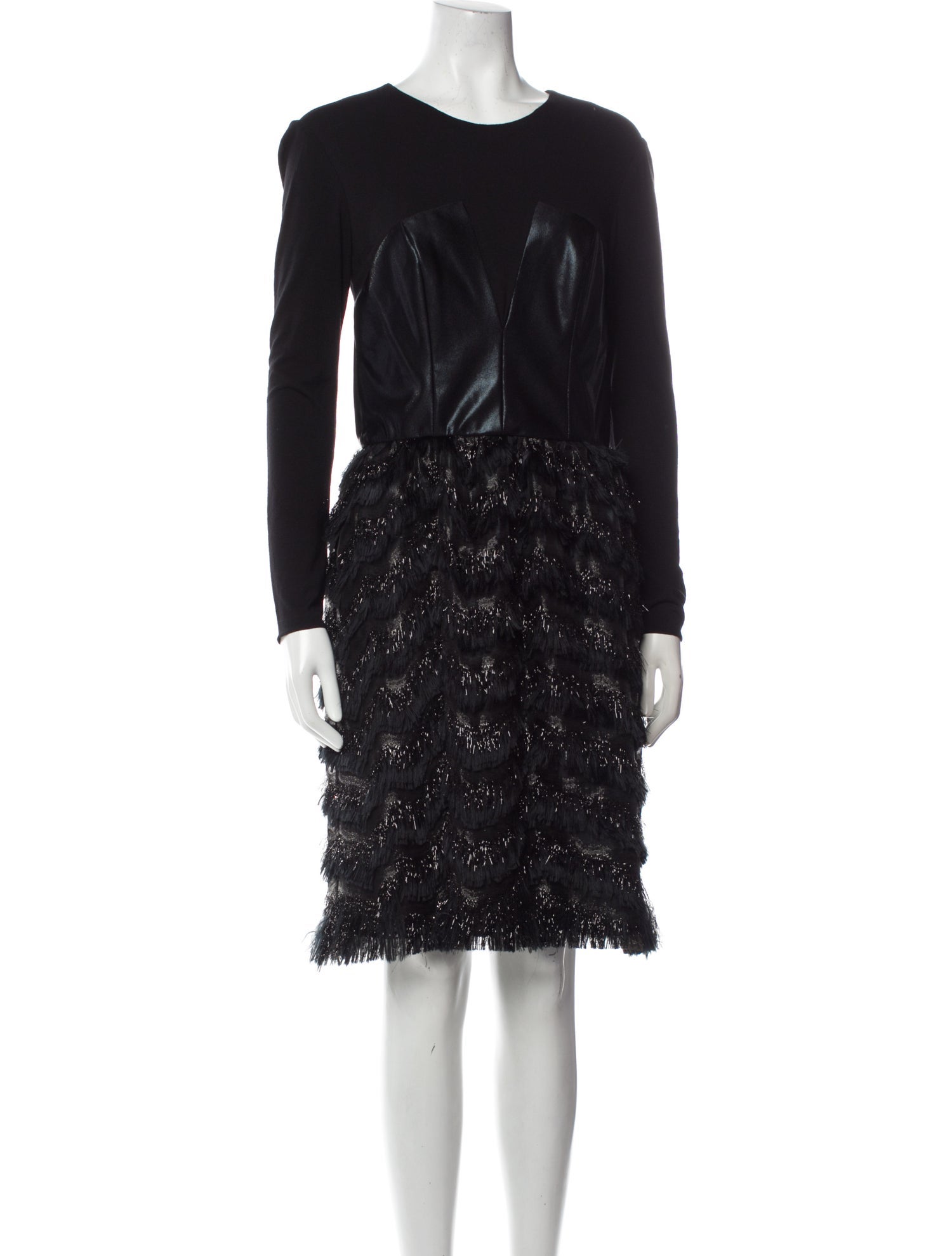 Beverly Mehl Scoop Neck Knee-Length Dress