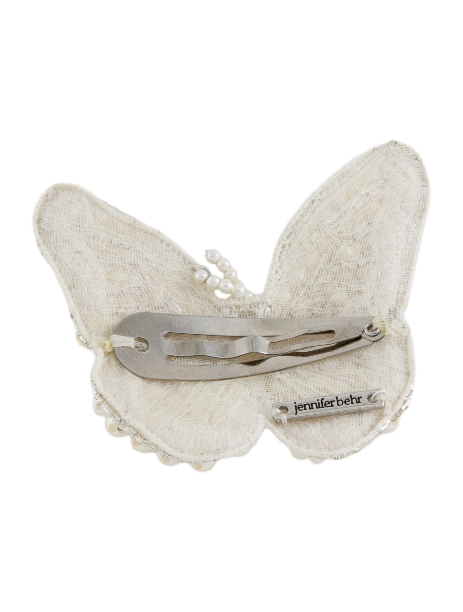 Jennifer Behr Beaded-Embellished Butterfly Barrette