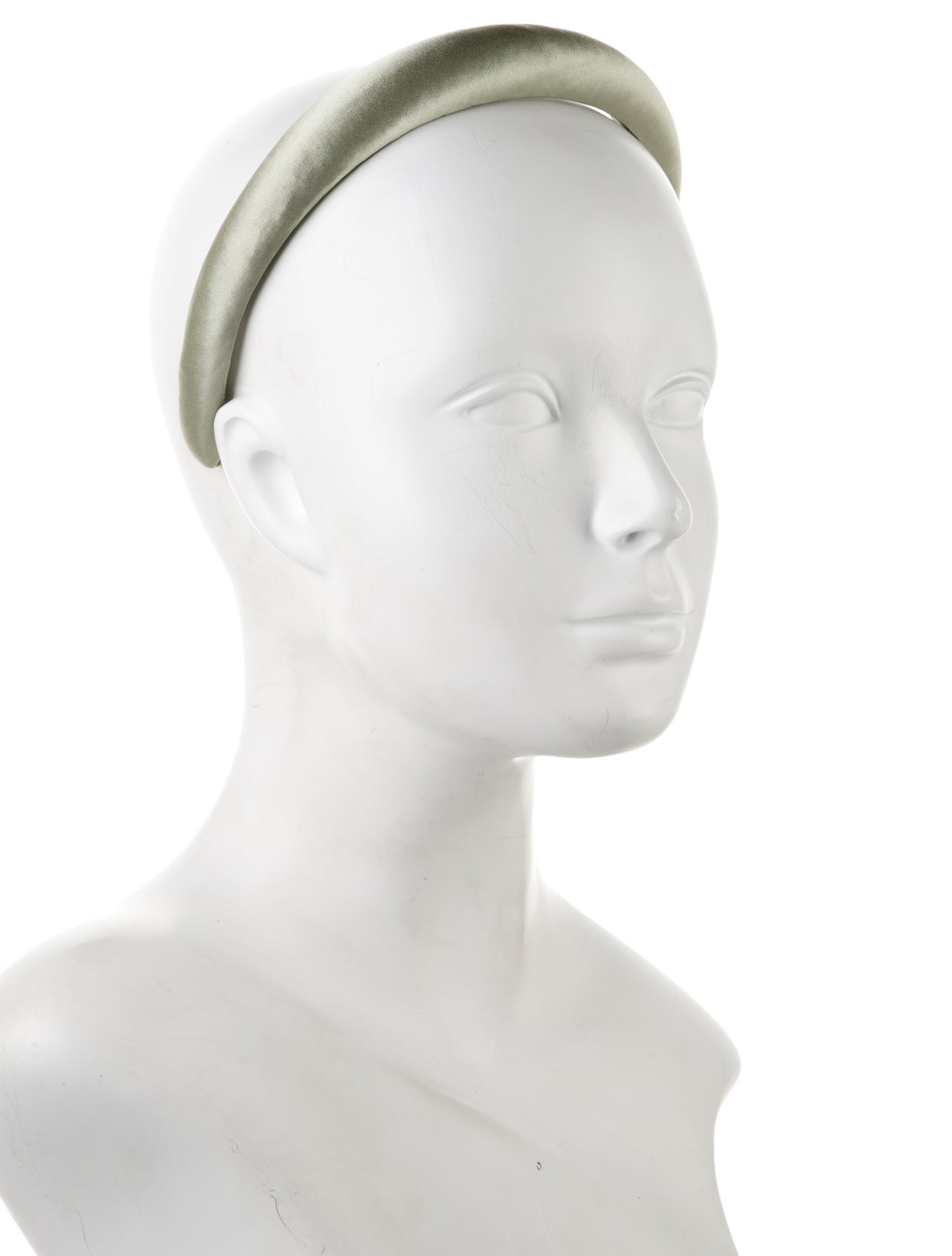 Jennifer Behr green satin headband