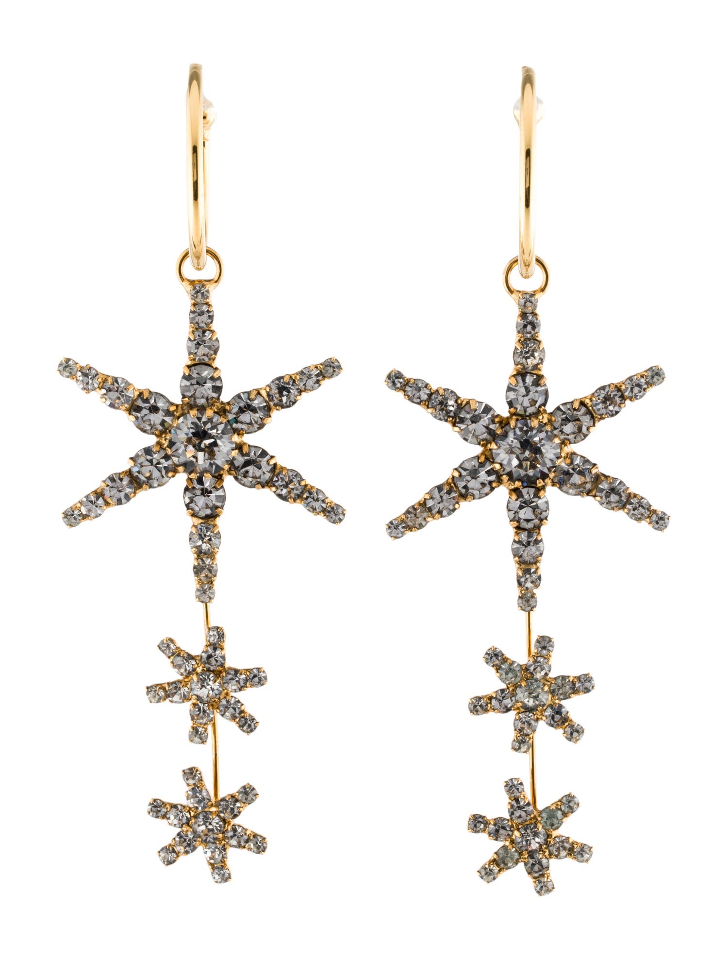 Jennifer Behr Crystal Alax Star Drop Earrings