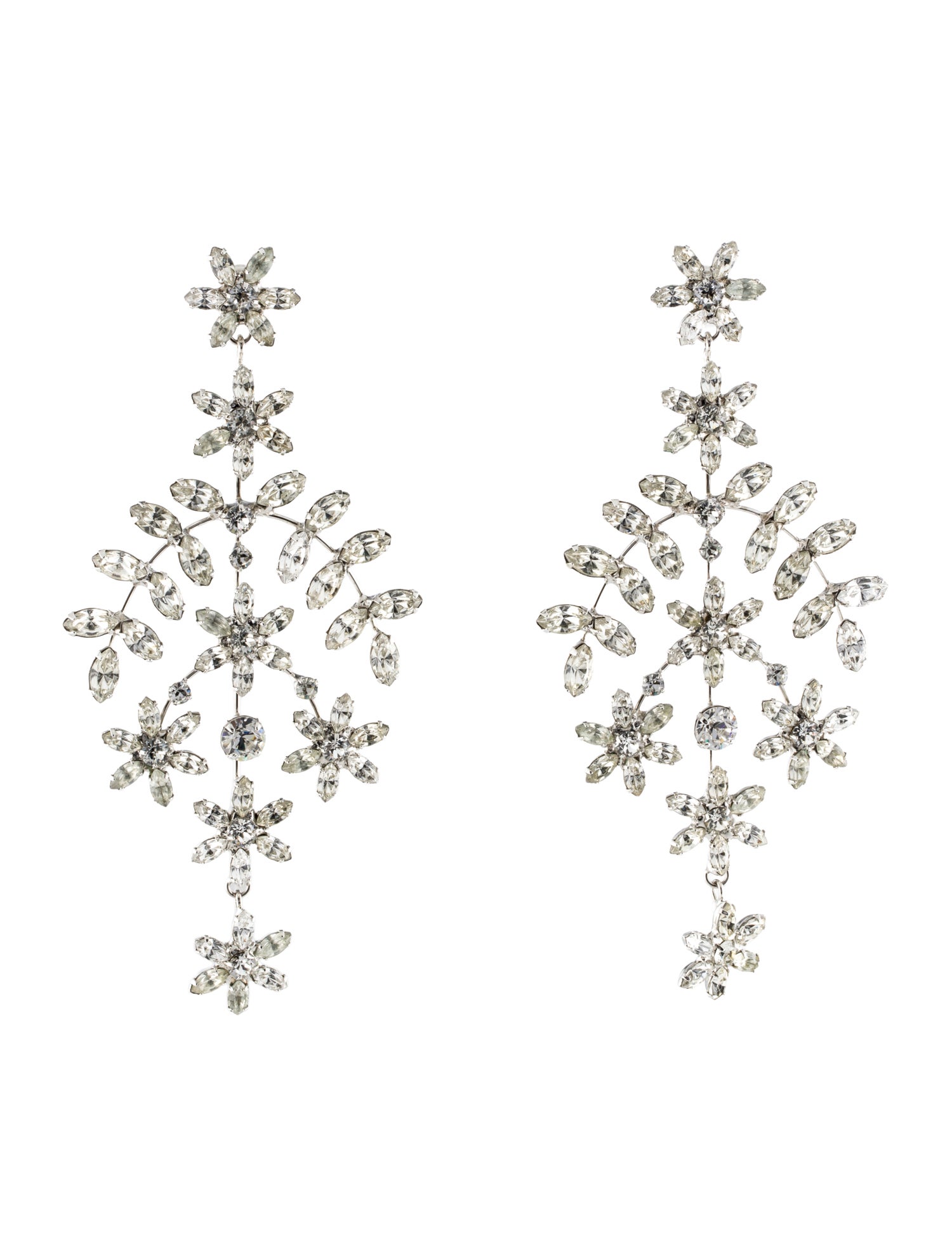 Jennifer Behr Crystal Chandelier Earrings
