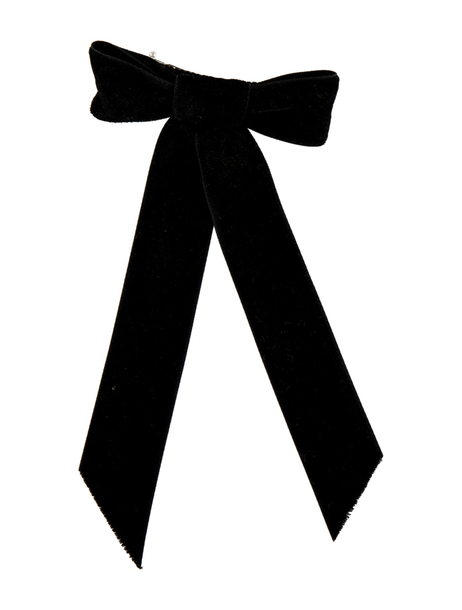 Jennifer Behr Wide Velvet Bow Hair Clip