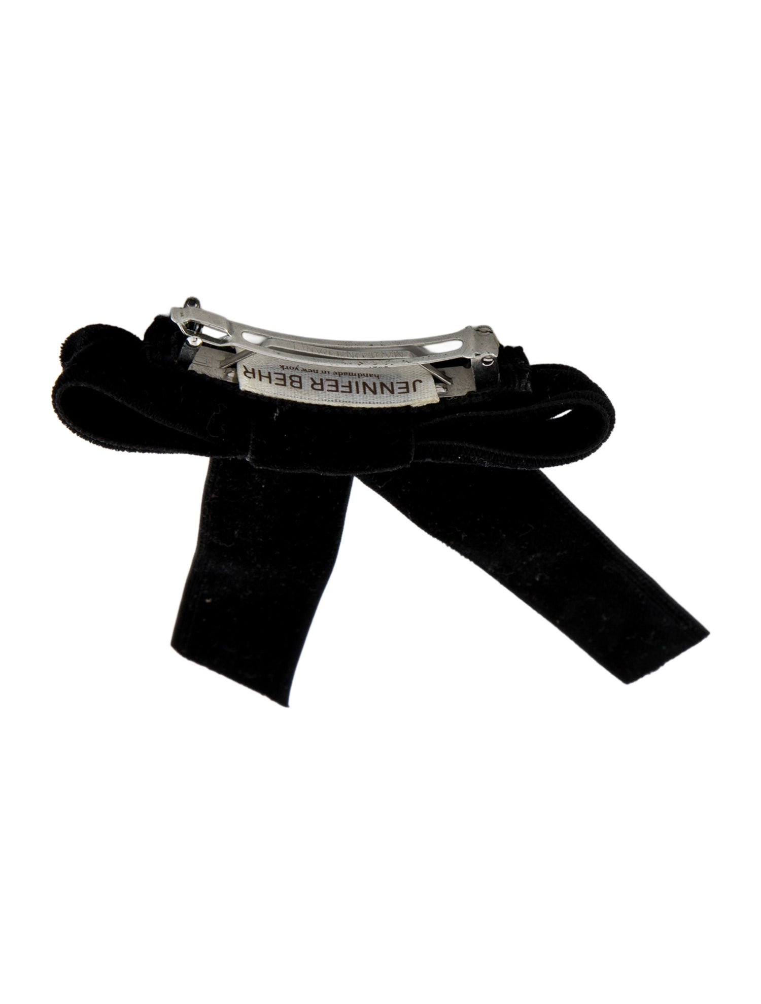 Jennifer Behr Wide Velvet Bow Hair Clip