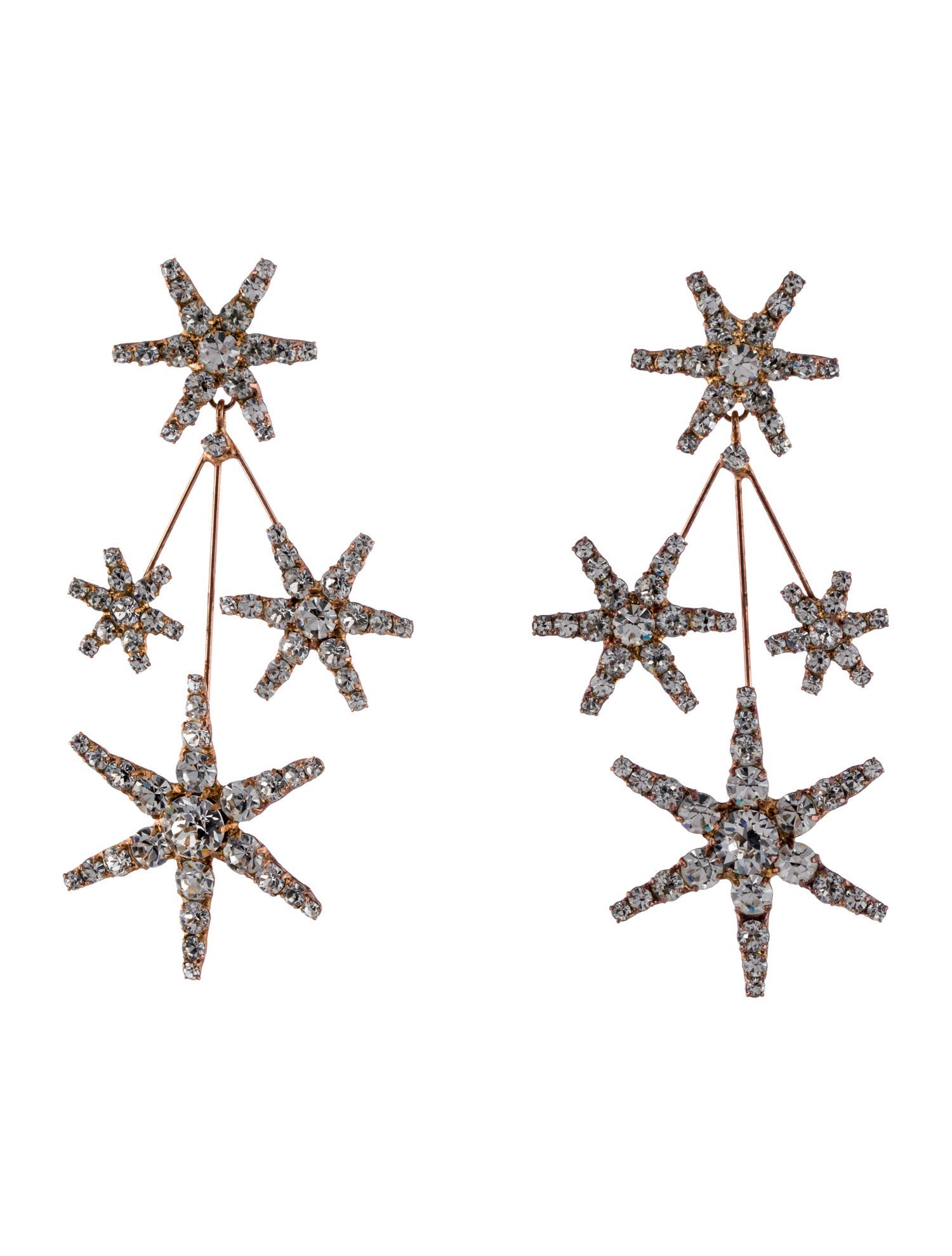 Jennifer Behr Crystal Saros Starburst Drop Earrings