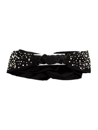 Jennifer Behr Faux Pearl Embellished Headband