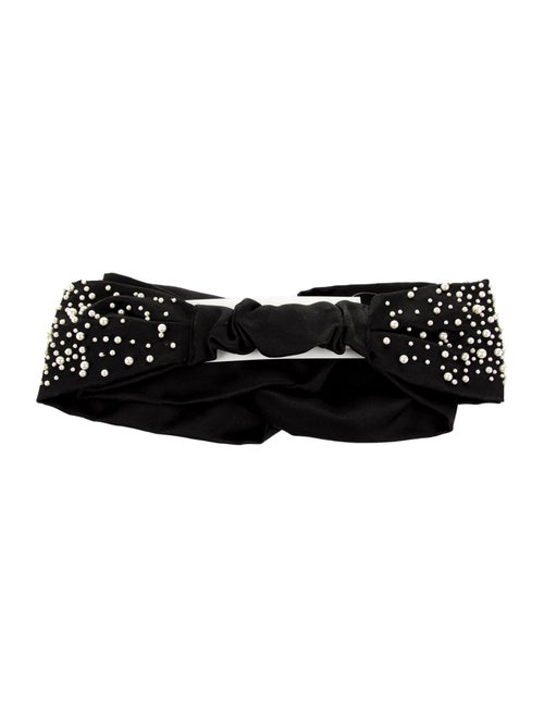 Jennifer Behr Faux Pearl Embellished Headband