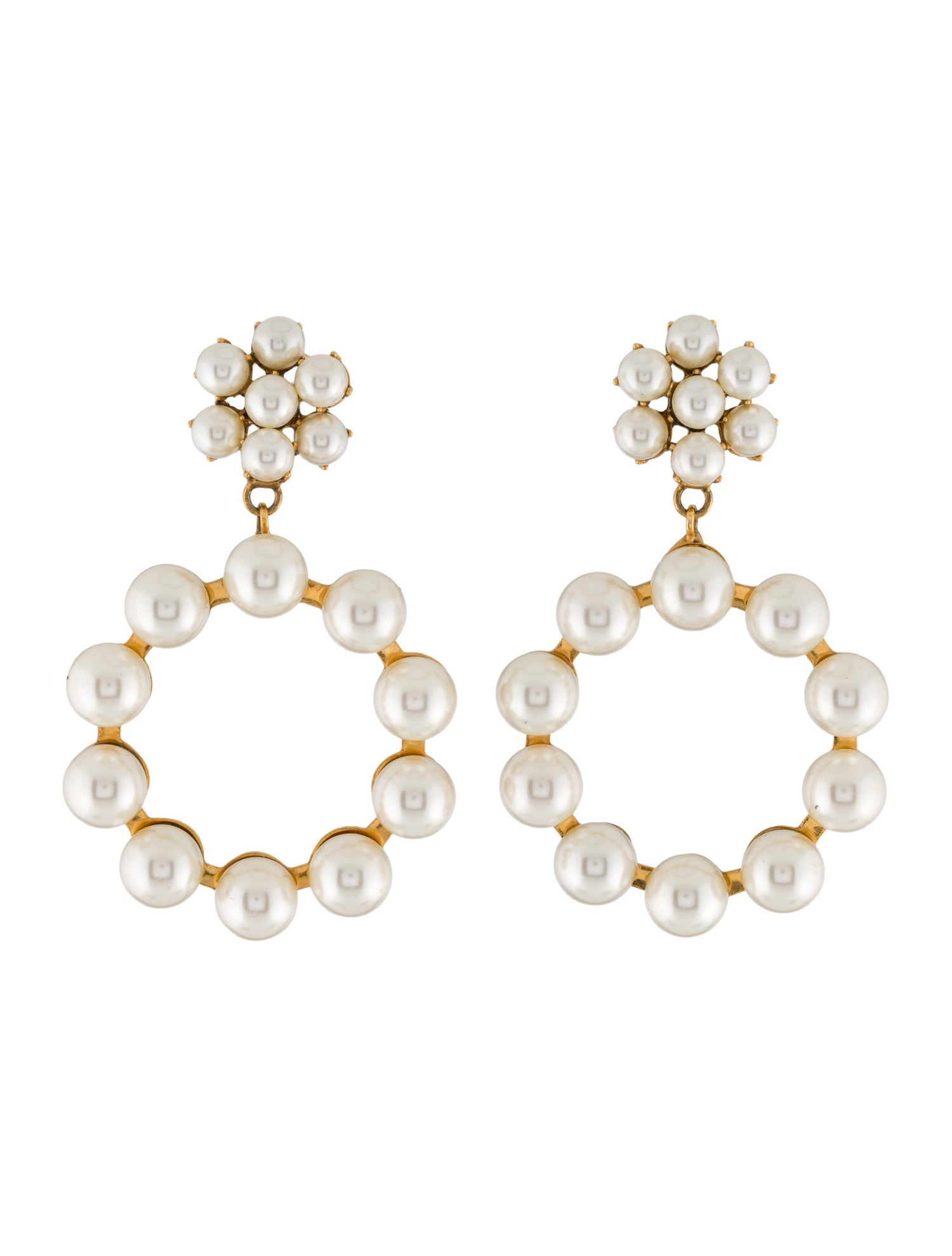 Jennifer Behr Faux Pearl Drop Earrings