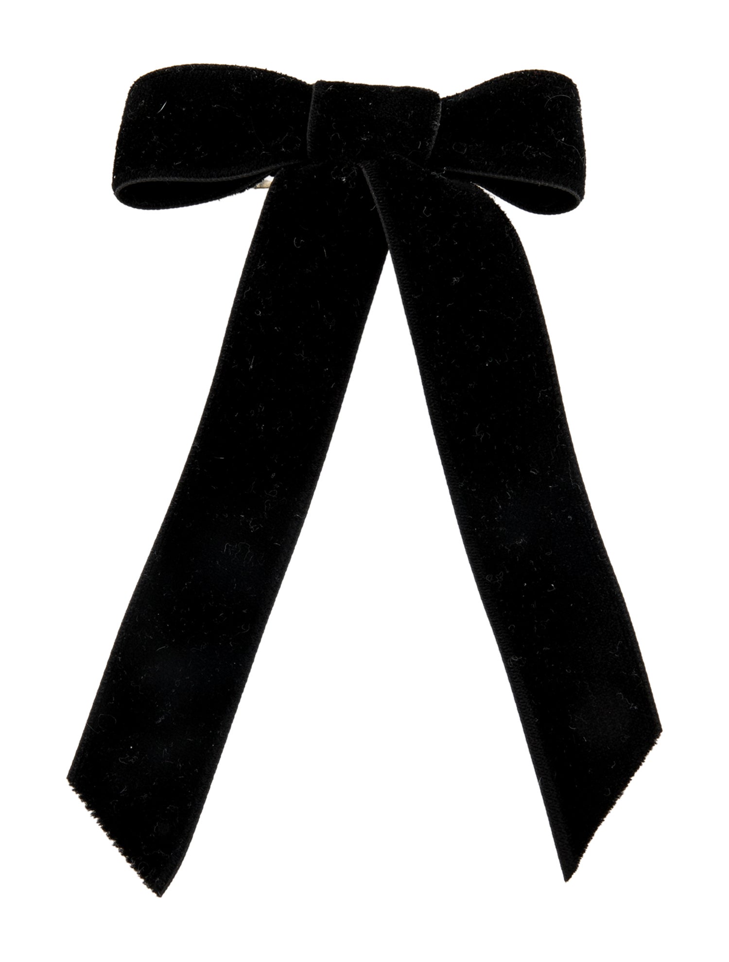 Jennifer Behr black velvet bow hair pin