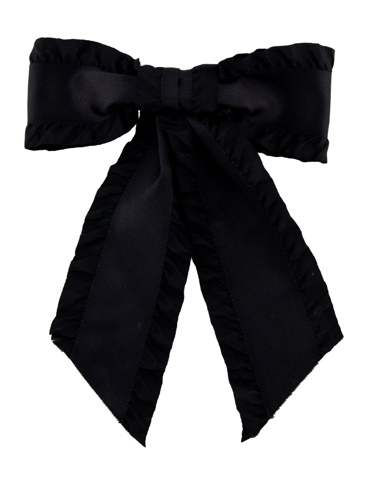 Jennifer Behr Ruffled Bow Hair Clip
