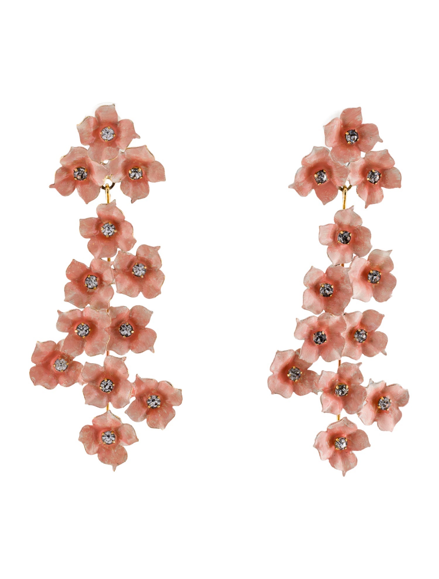 Jennifer Behr Crystal & Enamel Cassiopia Drop Earrings