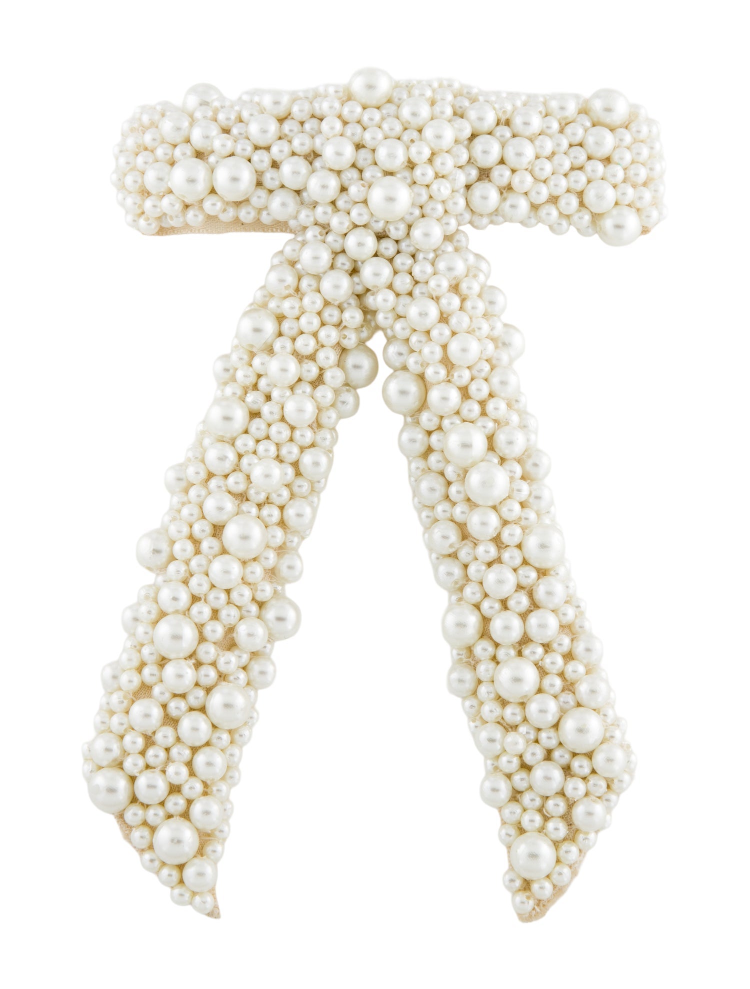 Jennifer Behr Beaded Satin Hair Clip