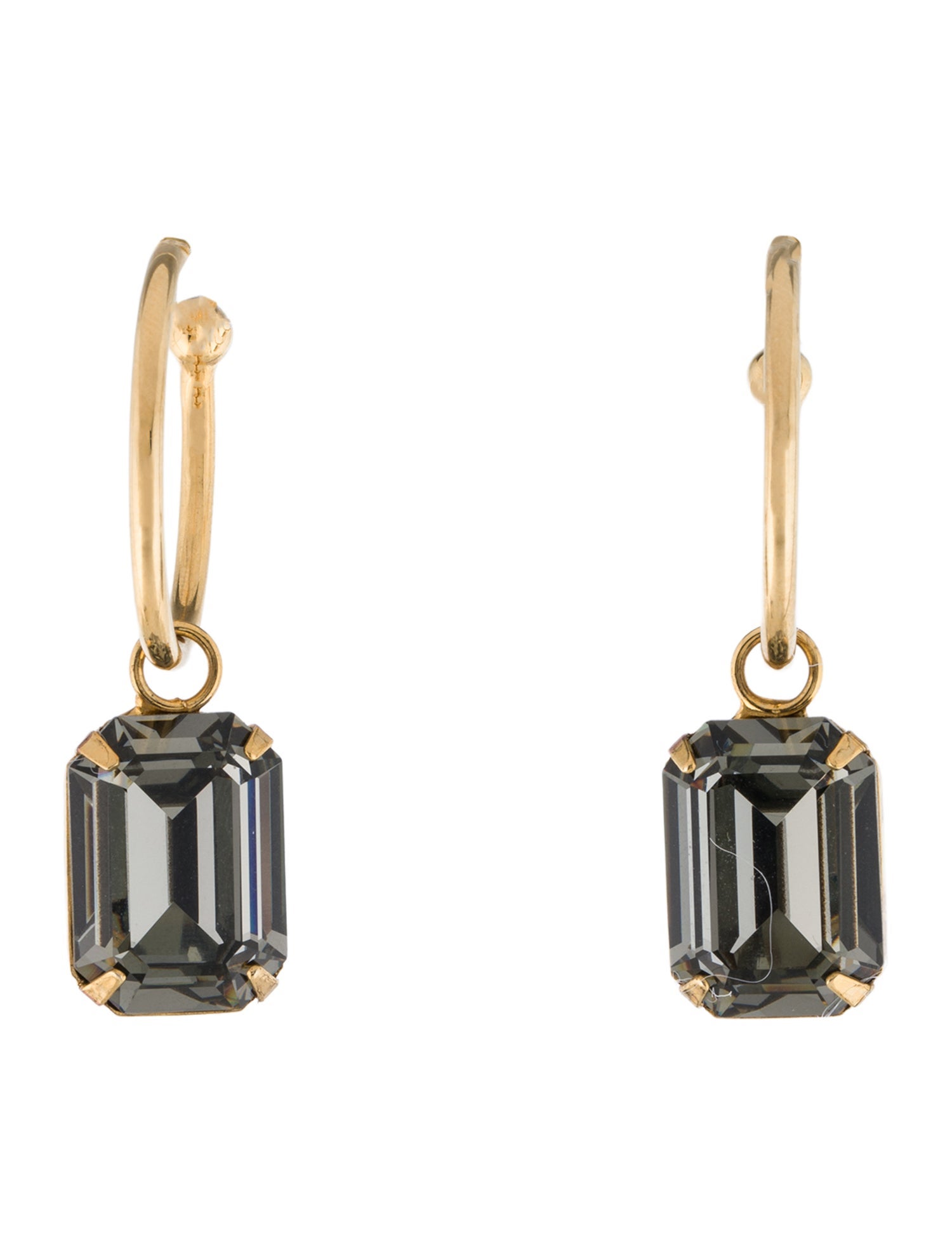 Jennifer Behr Crystal Jane Hoop Drop Earrings