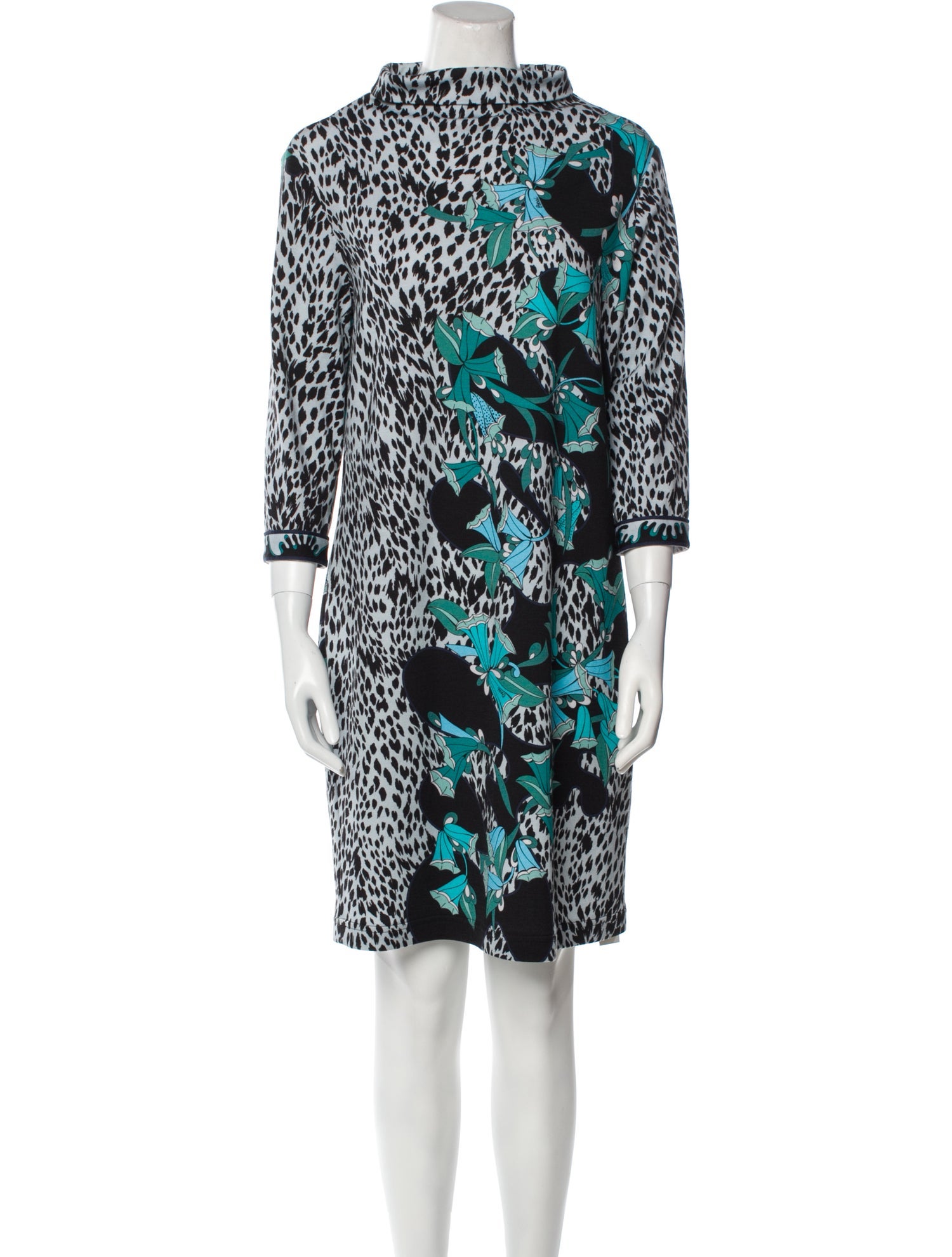 Bessi Printed Knee-Length Dress