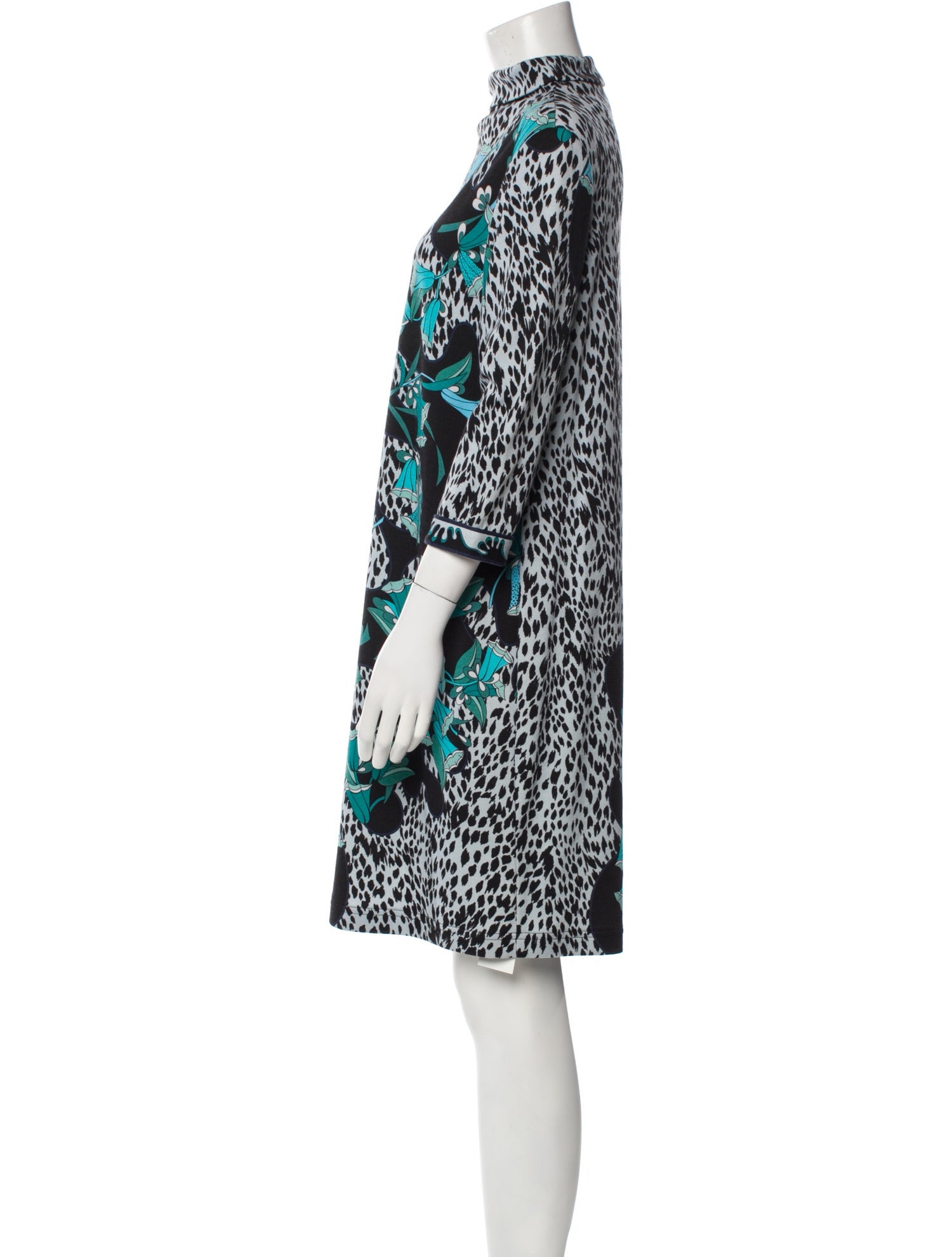 Bessi Printed Knee-Length Dress