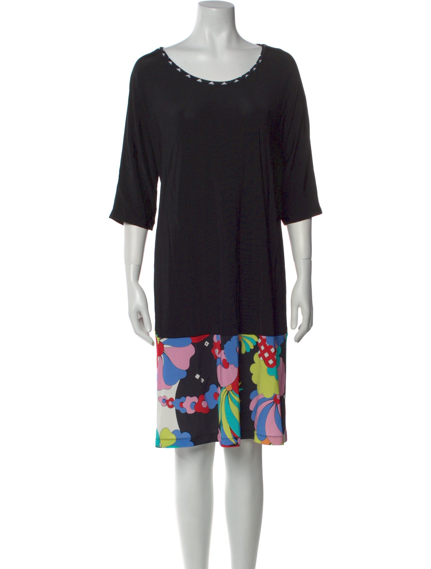 Bessi Printed Knee-Length Dress