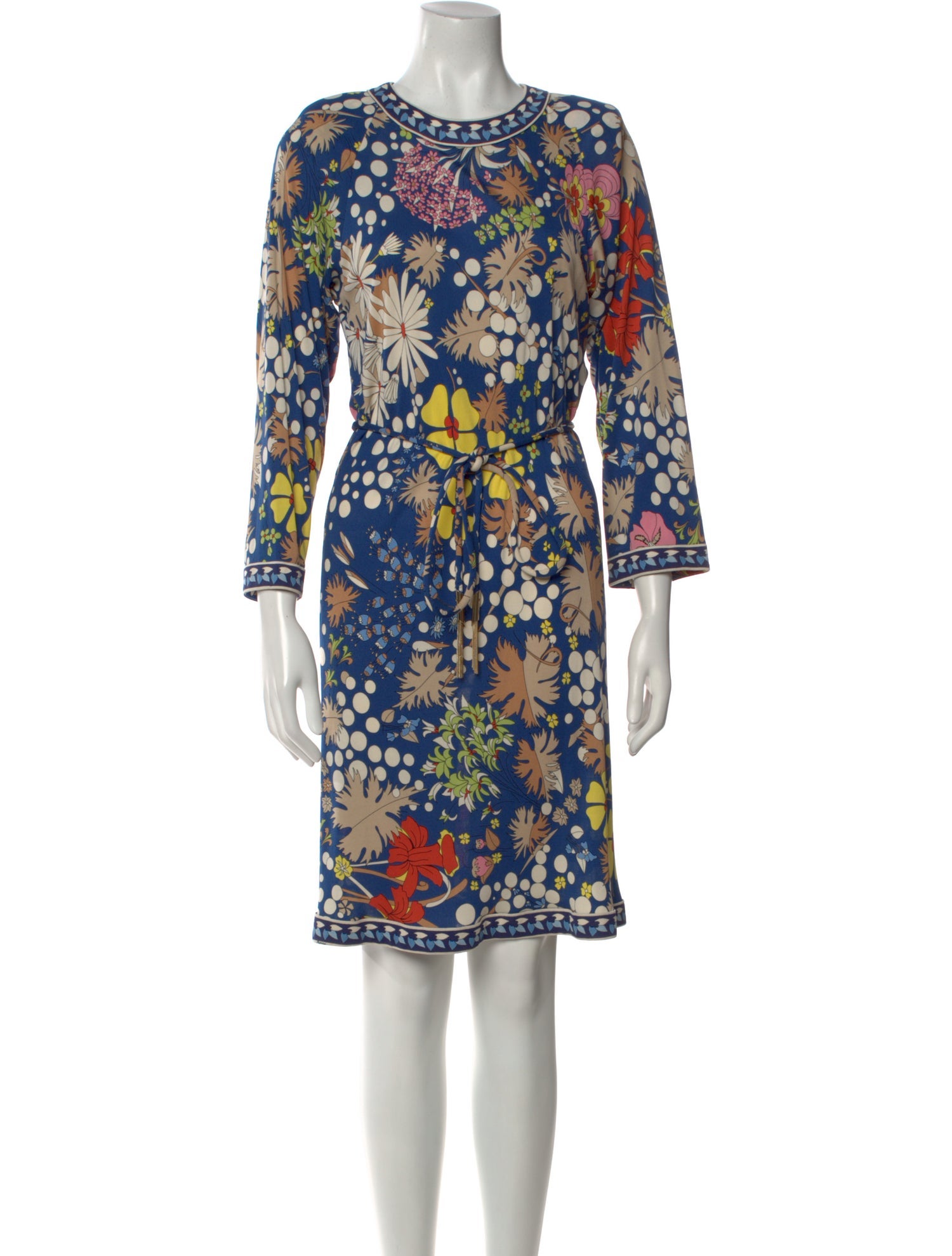 Bessi Silk Knee-Length Dress