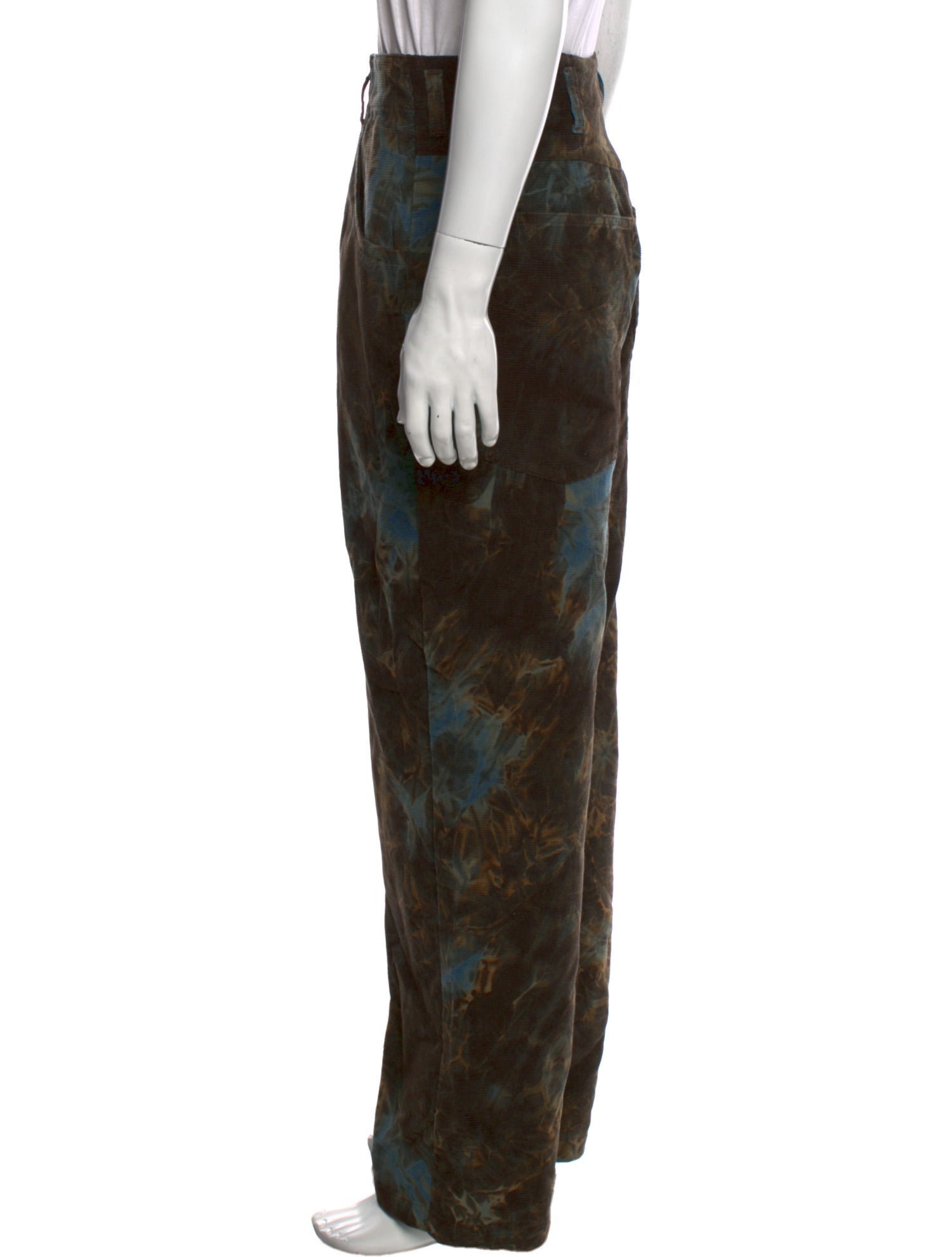 Bluemarble Tie-Dye Print Corduroy Pants w/ Tags