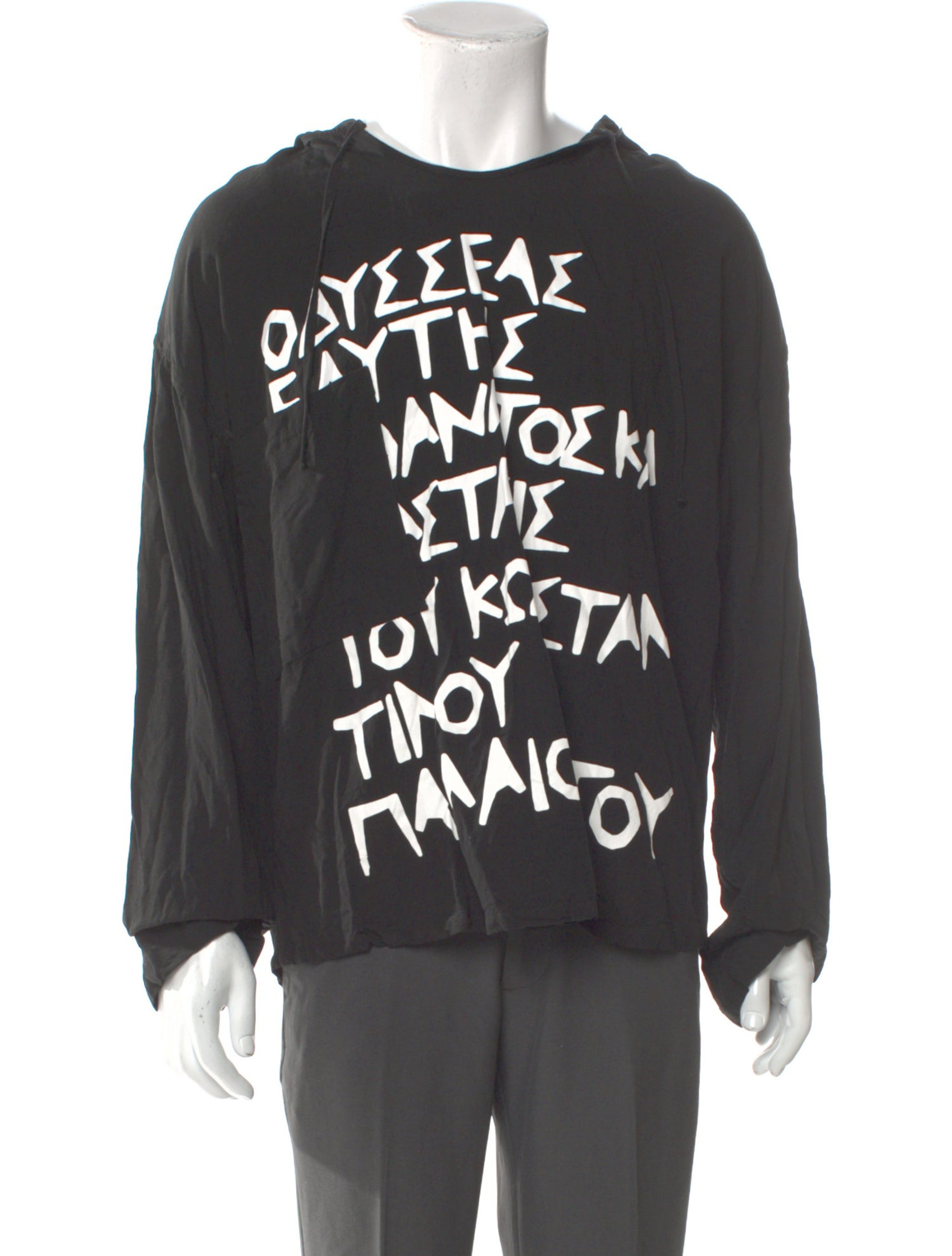 Graphic Print Scoop Neck Sweatshirt