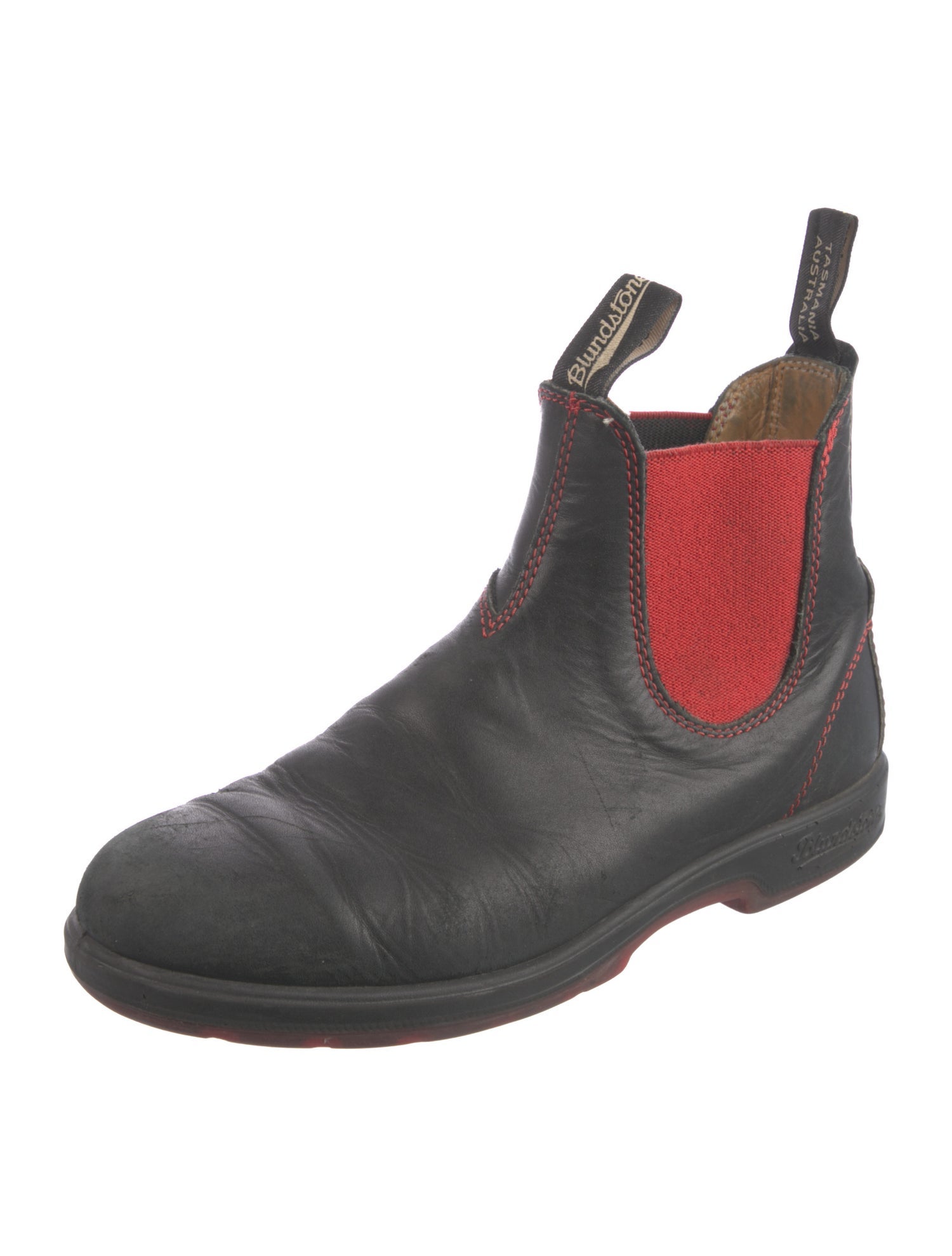 Blundstone Leather Colorblock Pattern Chelsea Boots