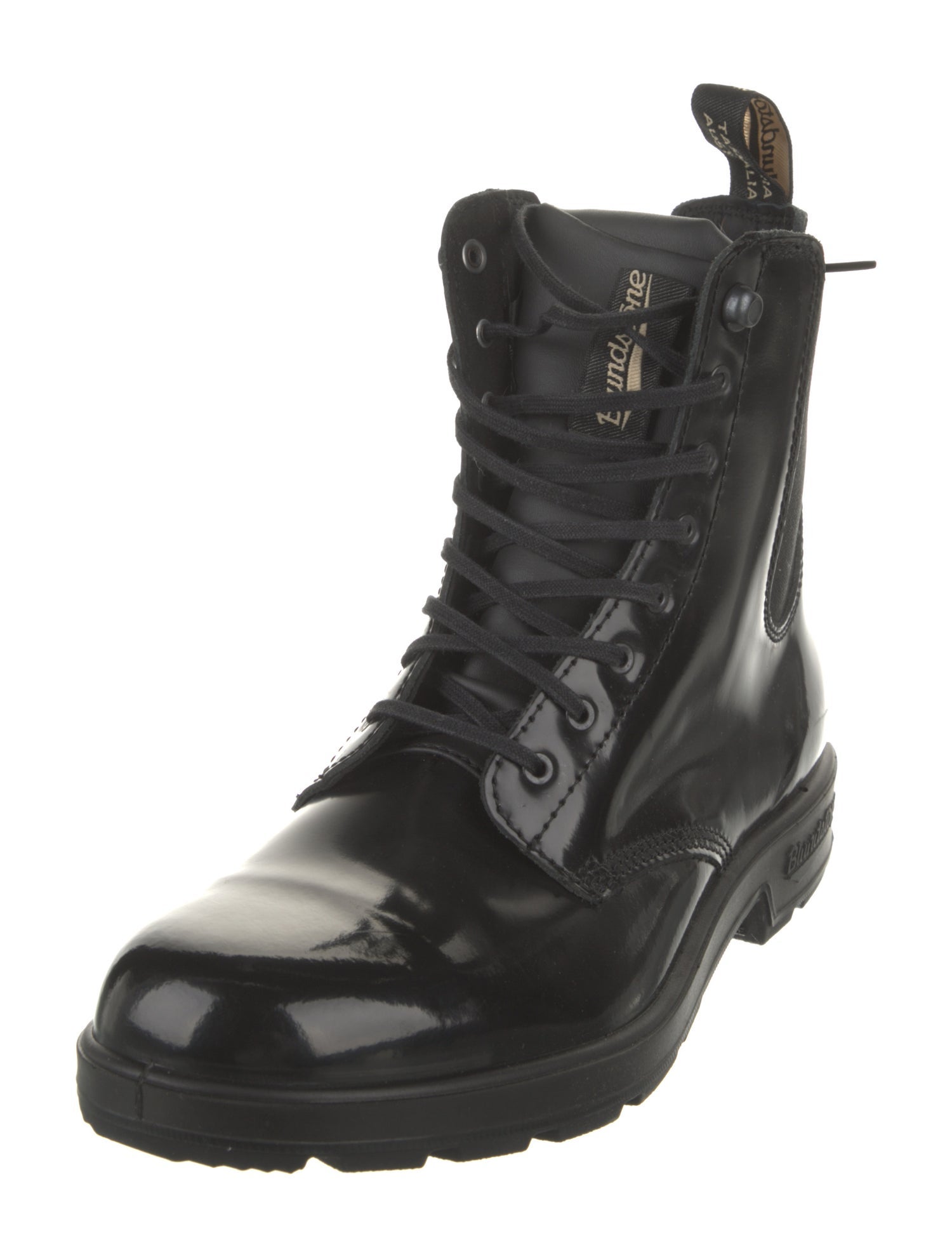 Blundstone Patent Leather Combat Boots