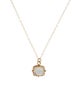Becky Kelso 14K Moonstone Labradorite Pendant Necklace