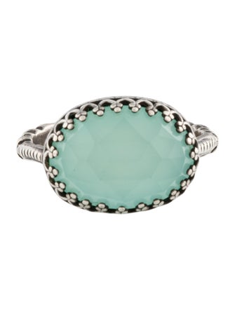 Becky Kelso Dyed Chalcedony Cocktail Ring