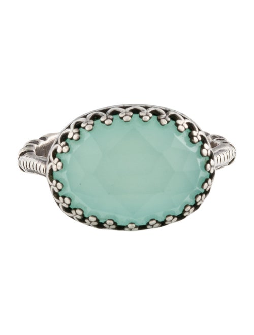 Becky Kelso Dyed Chalcedony Cocktail Ring