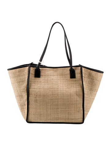 Bembien Totes Rosa Raffia Tote