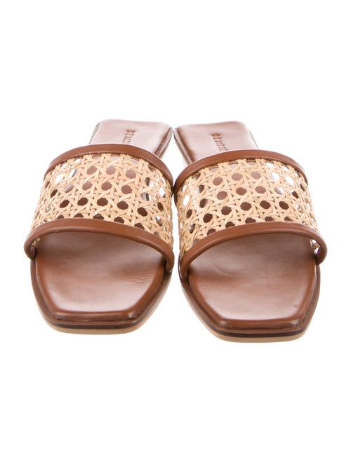 Bembien Leather Colorblock Pattern Flats