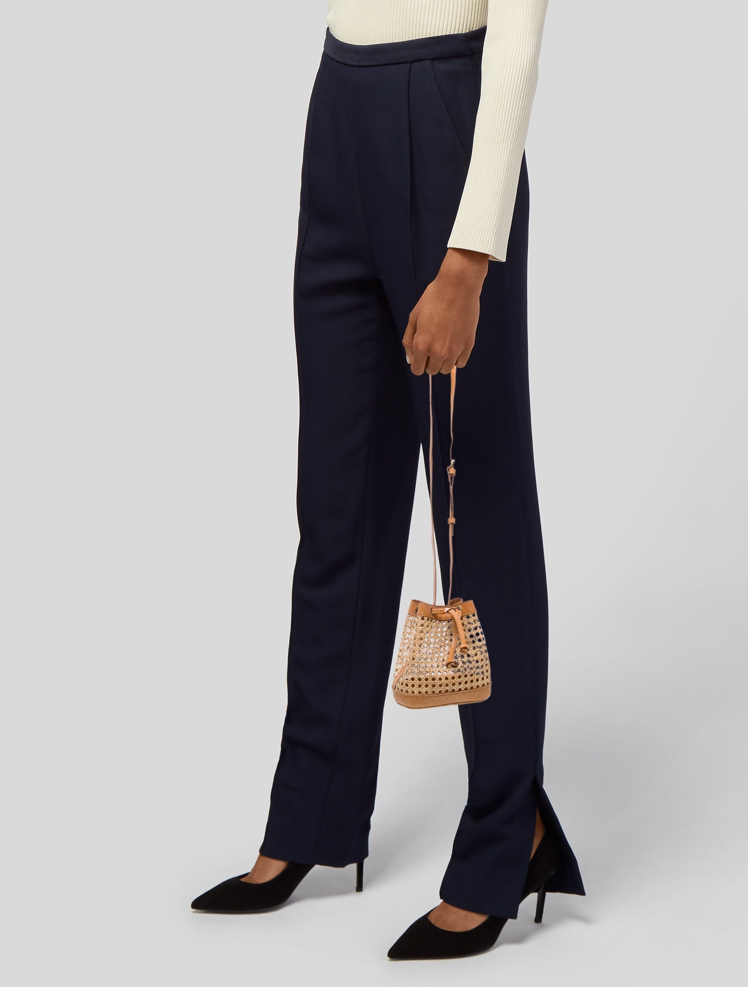 Bembien Raffia Bucket Bag