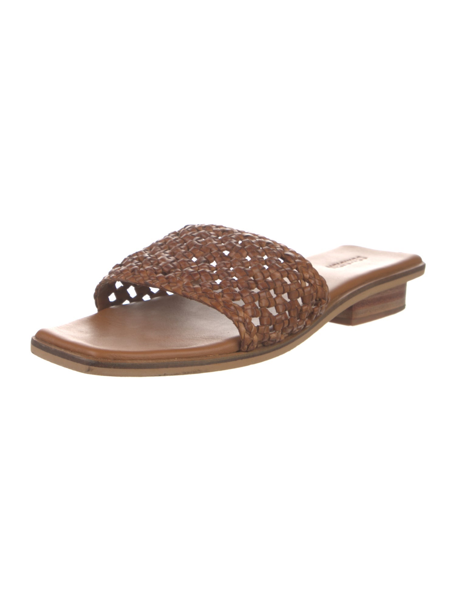Bembien Leather Animal Print Slides