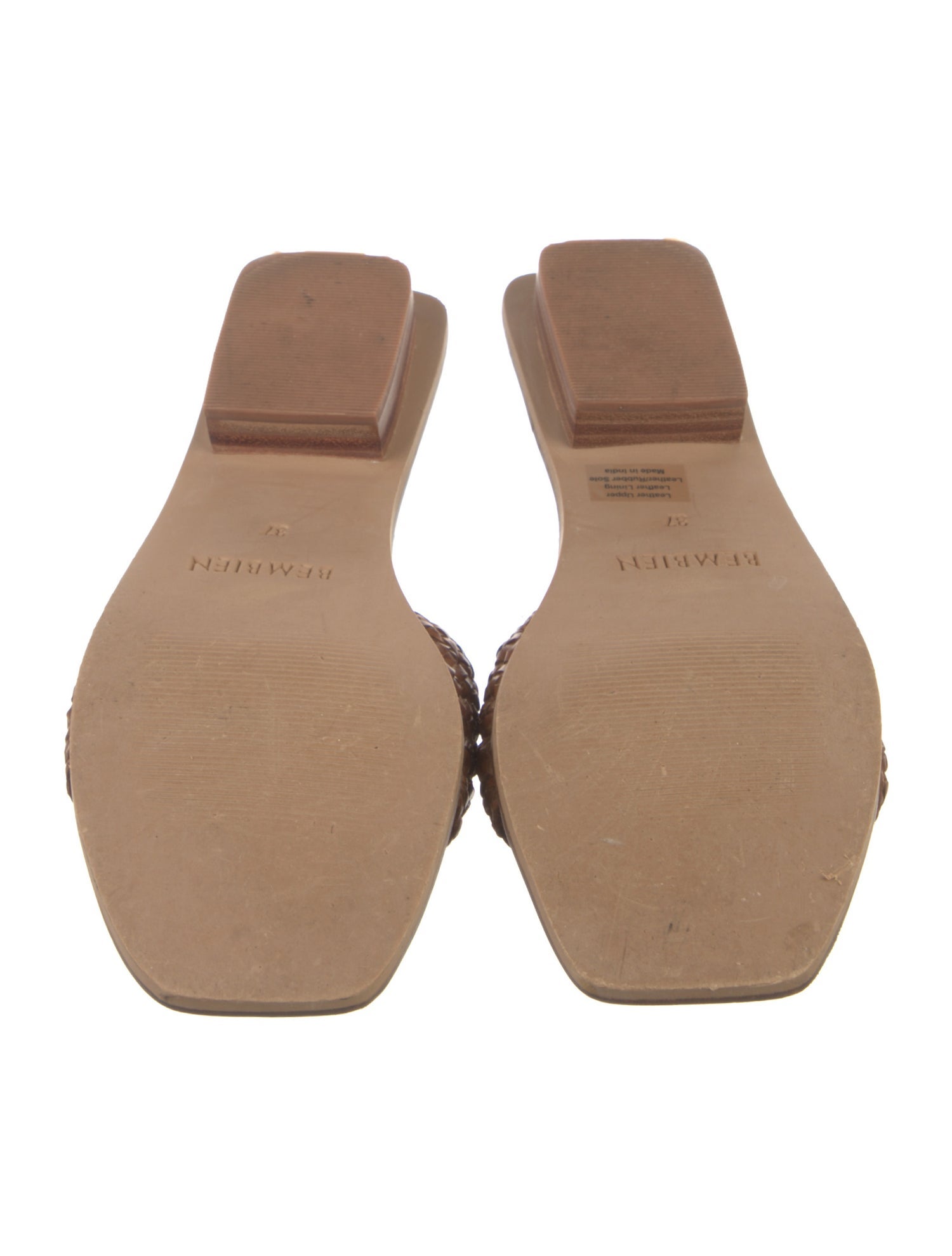 Bembien Leather Animal Print Slides