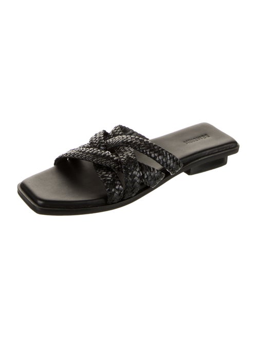 Bembien Leather Braided Accents Slides