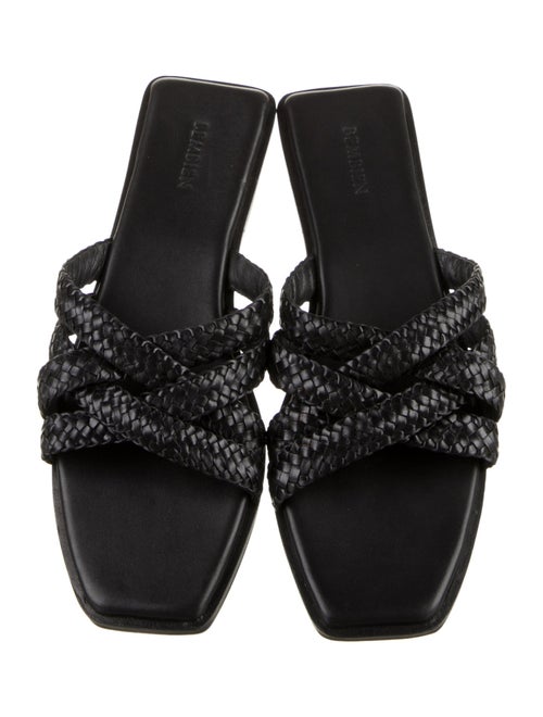Bembien Leather Braided Accents Slides