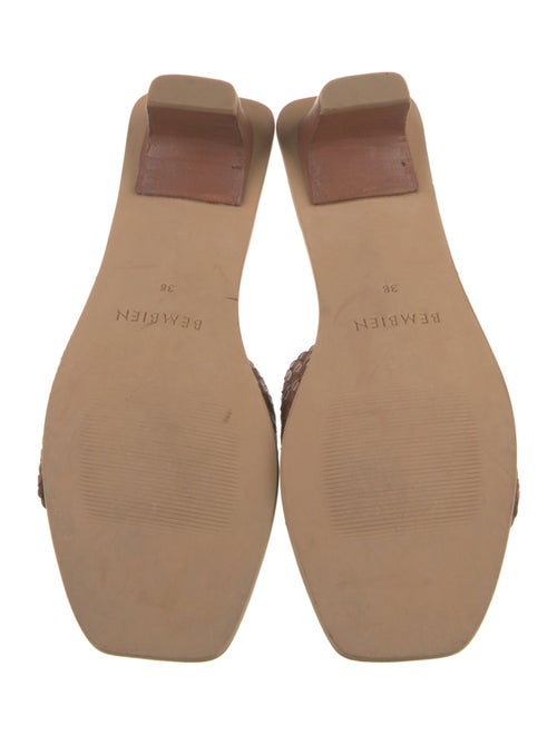 Bembien Leather Braided Accents Slides