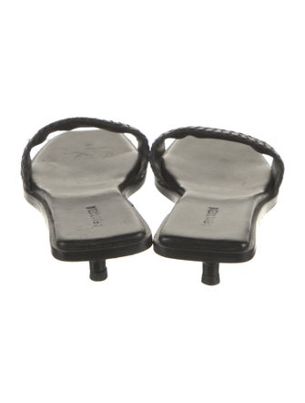 Bembien Leather Braided Accents Slides