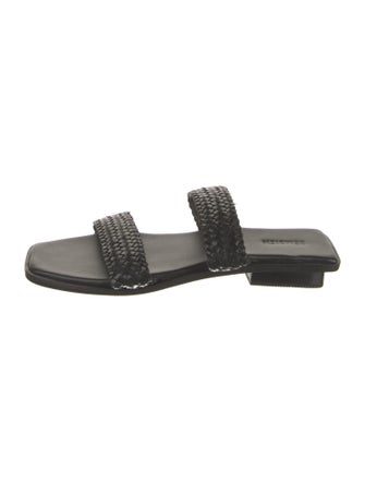 Bembien Leather Braided Accents Slides