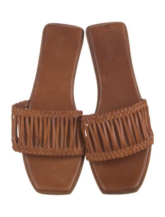 Bembien Leather Braided Accents Slides
