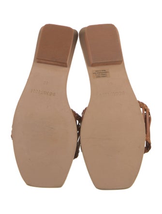 Bembien Leather Braided Accents Slides