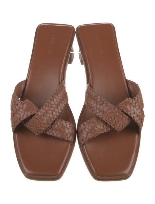 Bembien Leather Braided Accents Slides