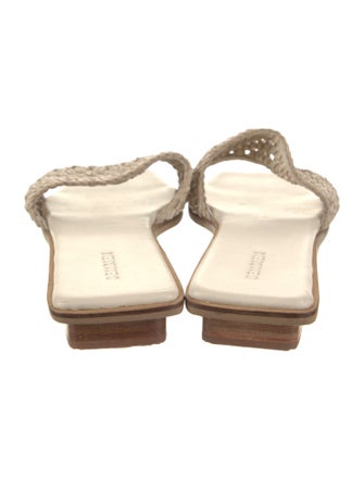 Bembien Leather Braided Accents Slides