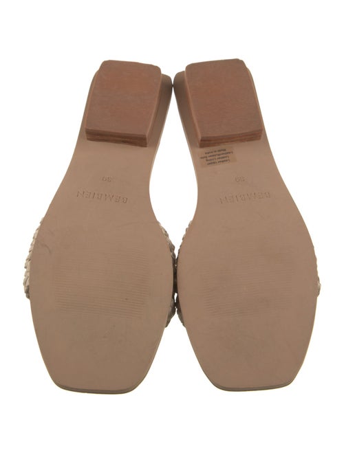 Bembien Leather Braided Accents Slides