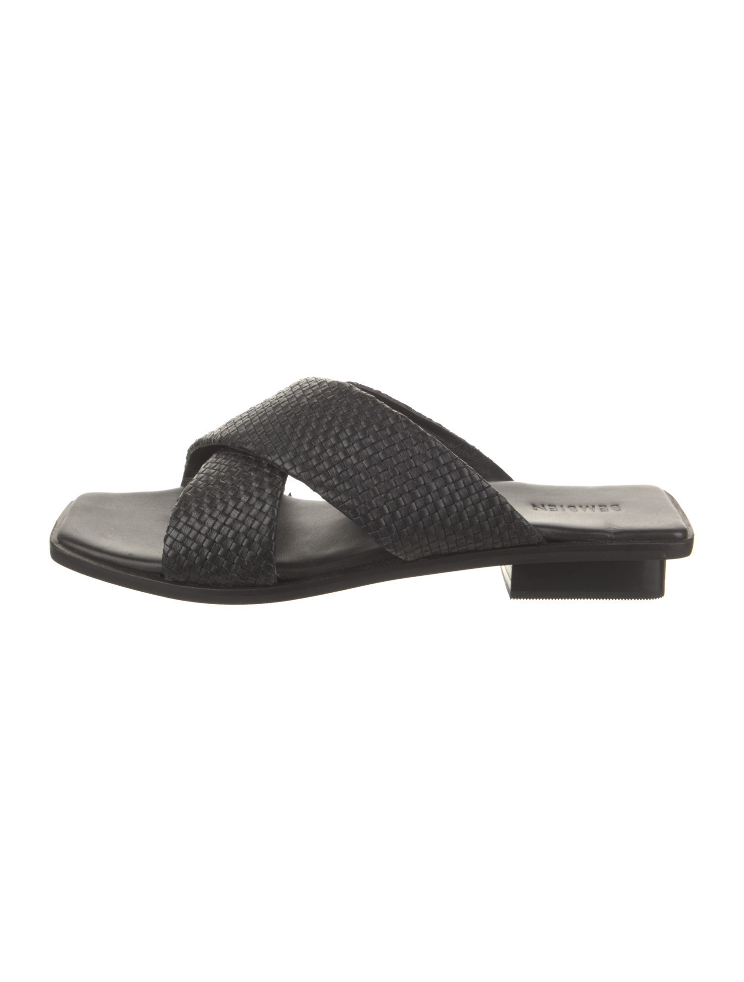 Bembien Leather Braided Accents Slides