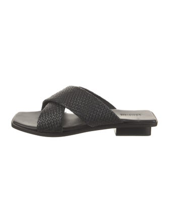 Bembien Leather Braided Accents Slides