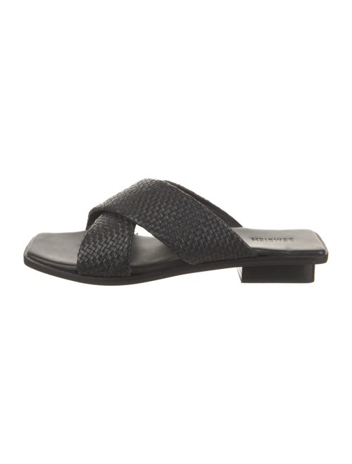 Bembien Leather Braided Accents Slides