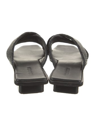 Bembien Leather Braided Accents Slides