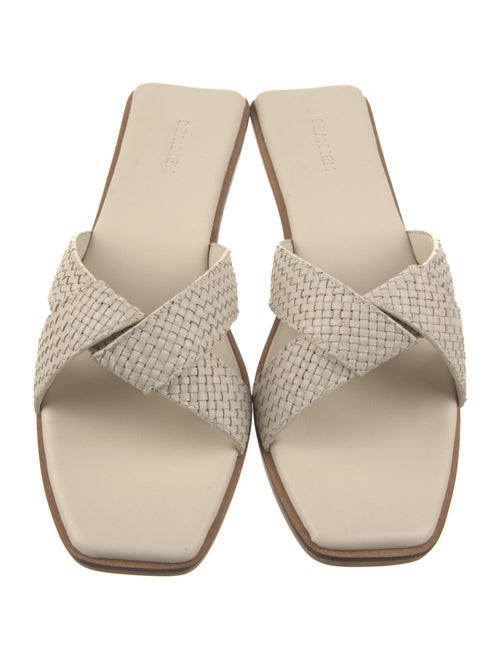 Bembien Leather Braided Accents Slides