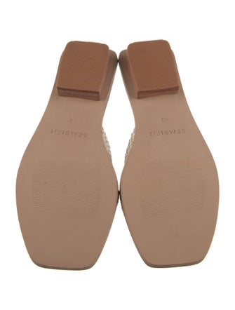 Bembien Leather Braided Accents Slides