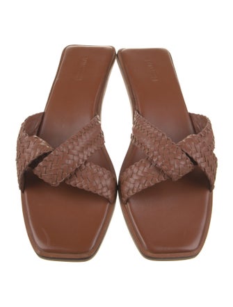 Bembien Leather Braided Accents Slides